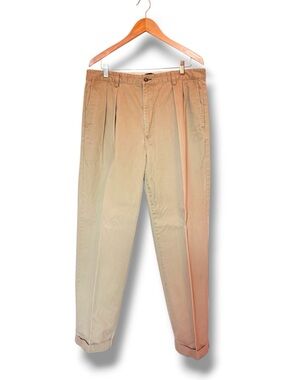 Tommy Hilfiger Pleated Chino Pants - Khaki